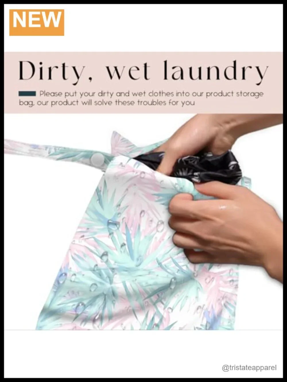 Wet Dry Bag for Swimsuit Beach Travel Essentials Toiletry Dirty Clothes Yoga